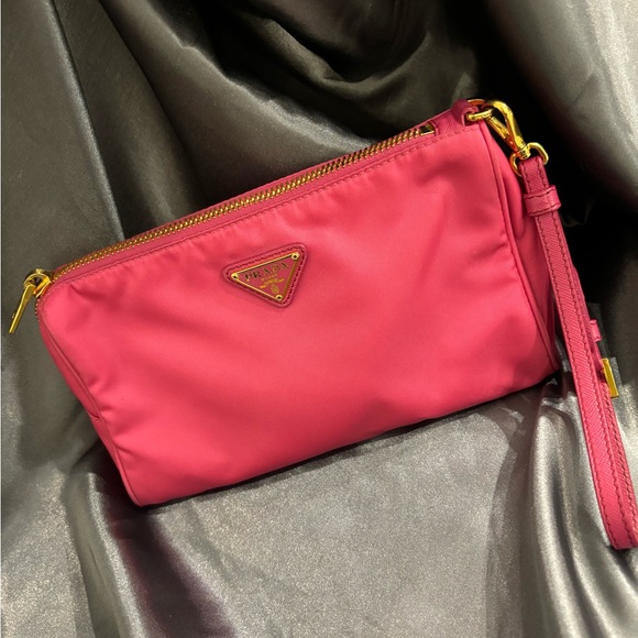 Prada Pink Nylon Cosmetic Pouch - Picture 7 of 10